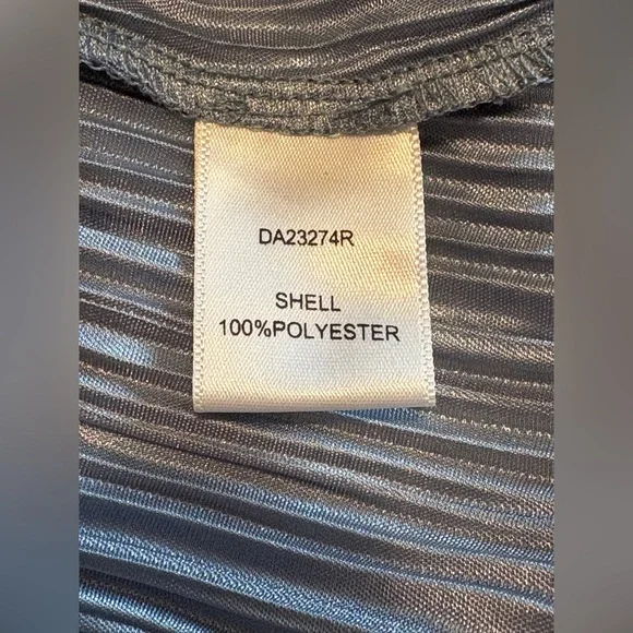 Arc n.c. blue pleated slip mini dress with spaghetti straps size small - Picture 5 of 6